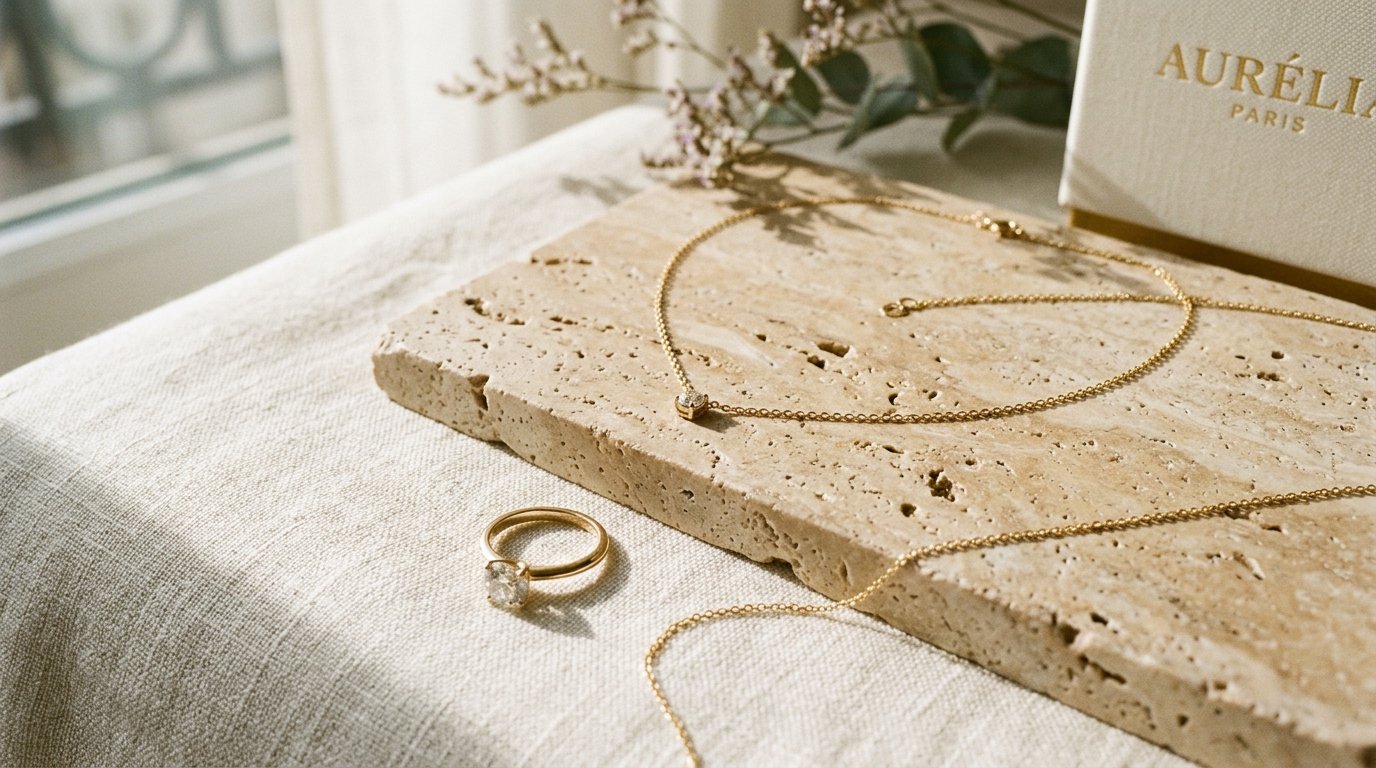 Novura fine gold jewelry collection editorial